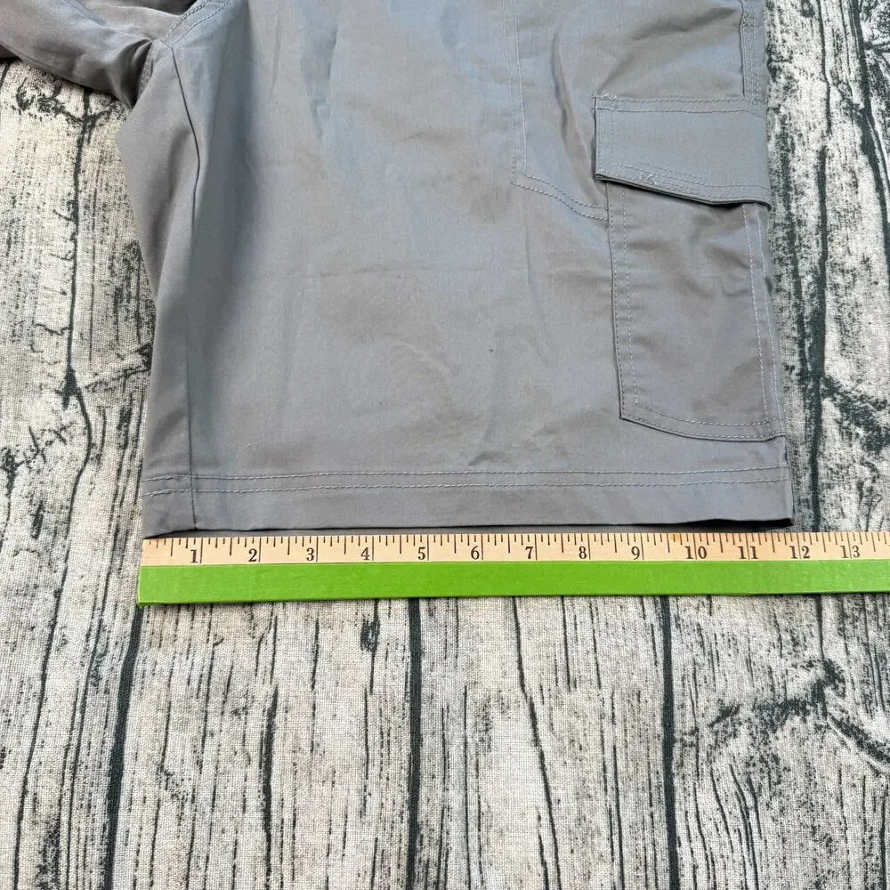 Columbia Boulder Ridge Cargo Shorts Men's 36 Gray Omni-Shade UPF 50 NWT